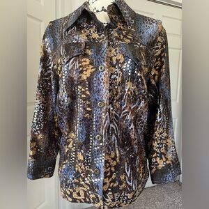 Ruby Rd. Multicolor Patterned Jacket size 16W🌴